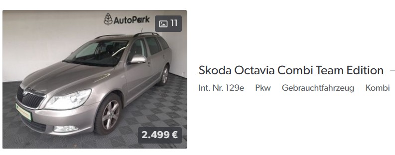 Skoda z Niemiec